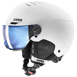lyžiarska prilba uvex rocket junior visor white-black mat