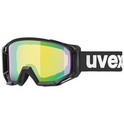 [5505302130] cyklistické okuliare uvex athletic CV black mat green s1