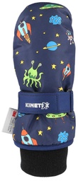 detské rukavice KinetiXx Carlo Mini blue printed space