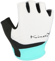 cyklistické rukavice KinetiXx Liz white/turquois