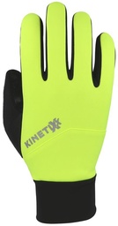 zimné cyklistické rukavice KinetiXx Logan neon yellow