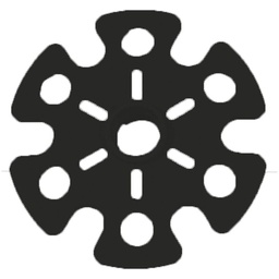 [666195005_09_UNI] krúžky na palice viking 5005 black