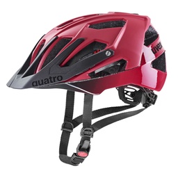cyklistická prilba uvex quatro cc dark red-black mat