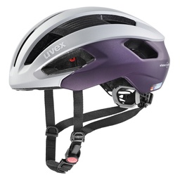 cyklistická prilba uvex rise cc silver-plum WE