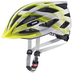 cyklistická prilba uvex air wing cc grey-lime mat