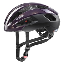 cyklistická prilba uvex rise cc plum-black mat