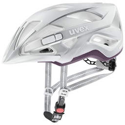 cyklistická prilba uvex city active silver plum mat
