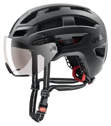 cyklistická prilba uvex finale visor black mat