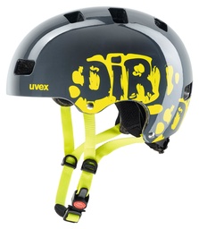cyklistická prilba uvex kid 3 dirtbike grey-lime