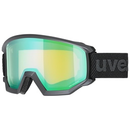 [5505202330] lyžiarske okuliare uvex athletic FM black mat/green S2