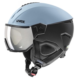 lyžiarska prilba uvex instinct visor  glacier - black mat