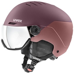 [5662627005] lyžiarska prilba uvex wanted visor bramble - antique rose mat