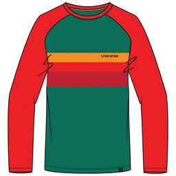 tričko viking Uptown Boy Bamboo green/red