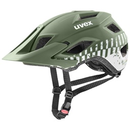 cyklistická prilba uvex access moss green-white mat