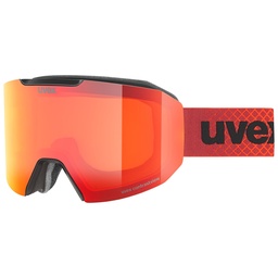 [5506702030] lyžiarske okuliare uvex evidnt ATTRACT black dl/FM red-orange