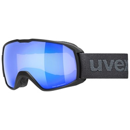 [5506422230] lyžiarske okuliare uvex xcitd CV black matt SL/blue-green