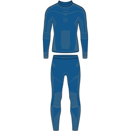 [500251455_1508] pánske termoprádlo viking Gary Turtle Neck Bamboo blue/grey