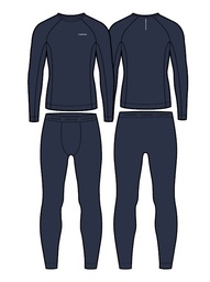 [500255189_1900] pánske termoprádlo viking Lockness Man set Bamboo navy
