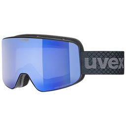 [5506902030] lyžiarske okuliare uvex Pyrit FM black matt/blue-clear S2
