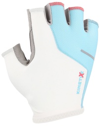 cyklistické rukavice KinetiXx Laron white/turquoise