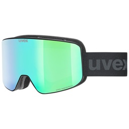 [5506922230] lyžiarske okuliare uvex pyrit pro FM black matt dl/green-clear S2