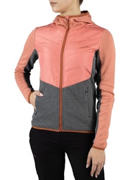 mikina viking Creek Lady Hoodie Bamboo pink/grey