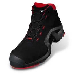 ochranná obuv vysoká uvex 1 x-tended support S3 SRC š11 black red